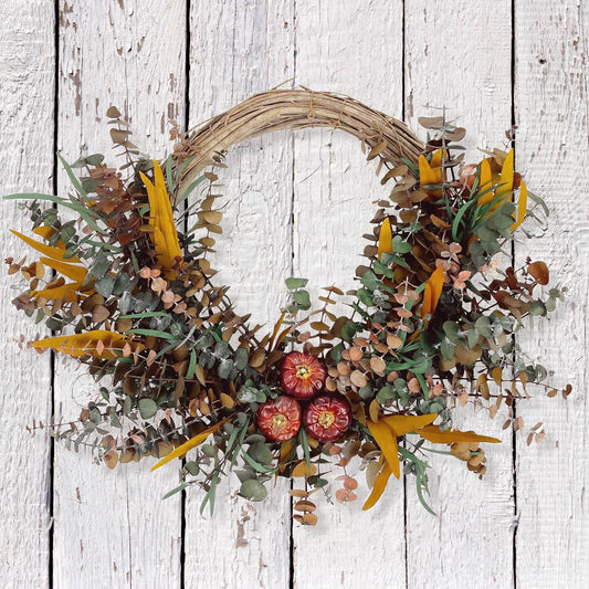 20" Eucalyptus Harvest Wreath