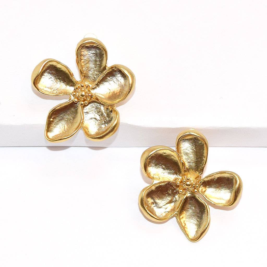 Large flower clip on