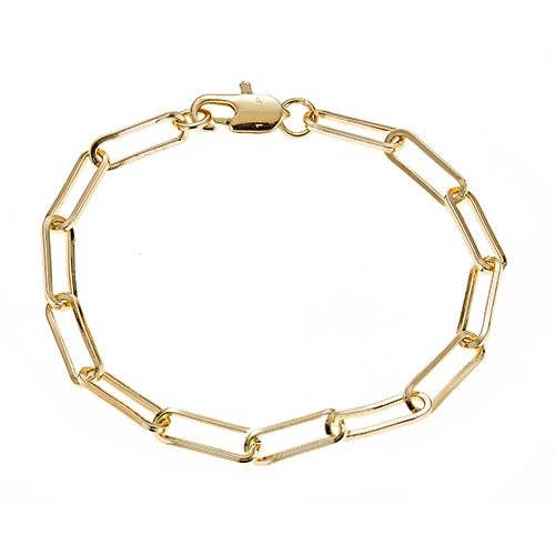 Paperclip Bracelet - CZBB18Y (Wholesale)