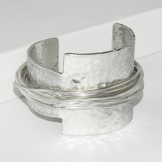 Statement Wire Cuff Bracelet