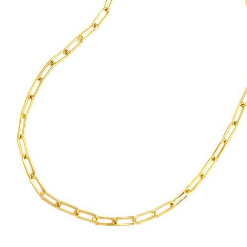Paperclip Chain 16" 18" 20" or 30"  Necklace